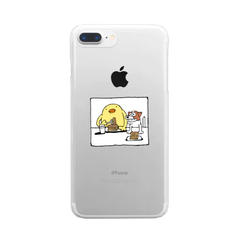 ぴよでパロディTシャツ Clear Smartphone Case