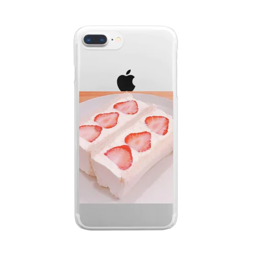 ショートケーキ Clear Smartphone Case