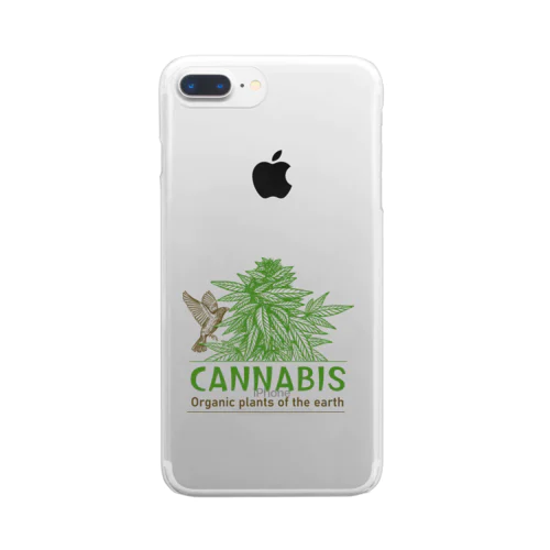 Cannabis & Bird（カナビスと鳥） Clear Smartphone Case