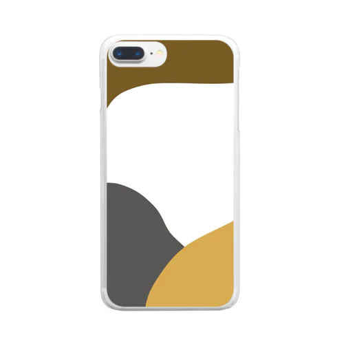3 colours - 土 - Clear Smartphone Case