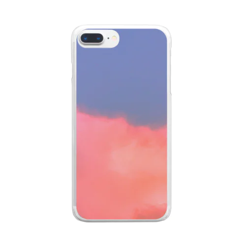 pink-blue Clear Smartphone Case