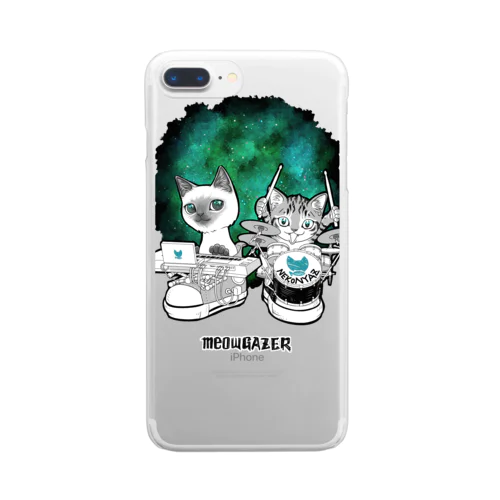 ミューゲイザー#2 (meowGAZER#2) Clear Smartphone Case