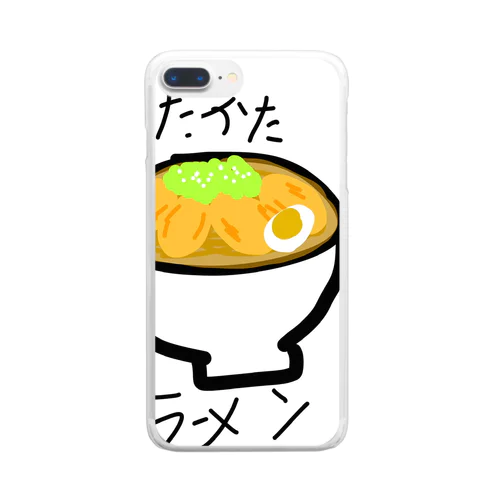 喜多方ラーメンシャツ Clear Smartphone Case