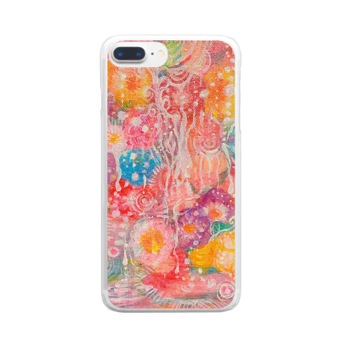 脳内お花畑 Clear Smartphone Case