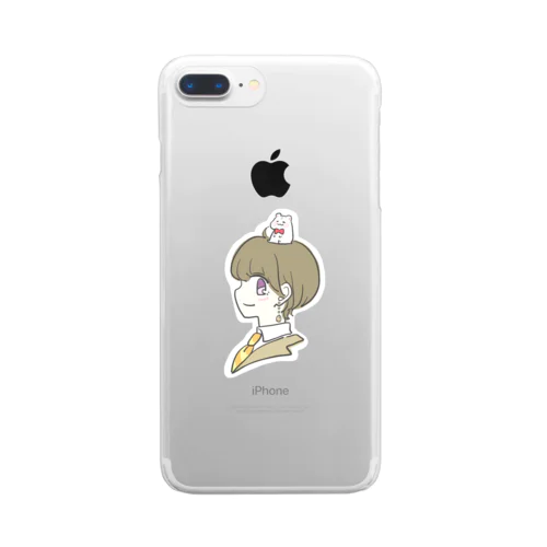 きょろゆき Clear Smartphone Case