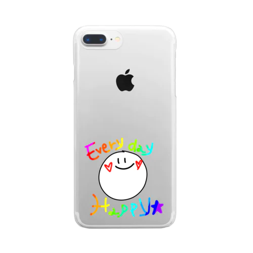 Happy　Smile☺ Clear Smartphone Case