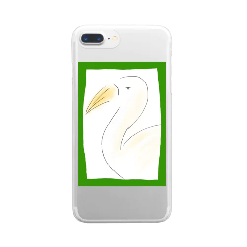 或る鳥 Clear Smartphone Case