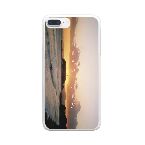 Ocean with the sunset Clear Smartphone Case