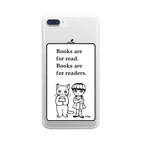 本と子どもたち Clear Smartphone Case