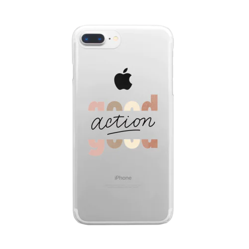 good action Clear Smartphone Case