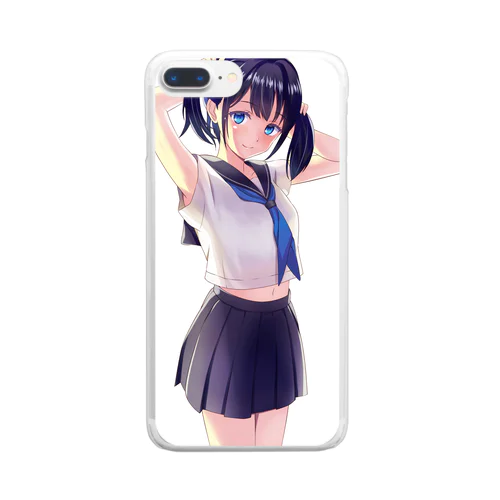 ツインテール Clear Smartphone Case