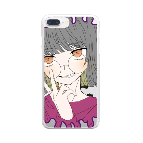 らむあイラスト Clear Smartphone Case