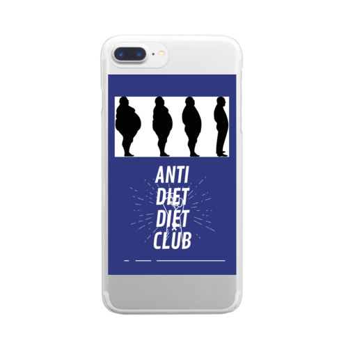 ANTI DIET DIET CLUB Clear Smartphone Case