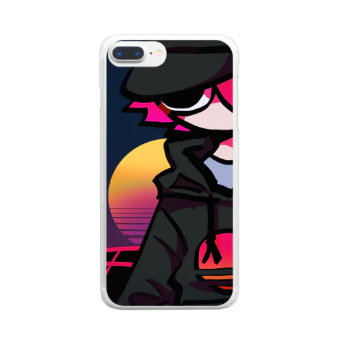 synthwave Clear Smartphone Case