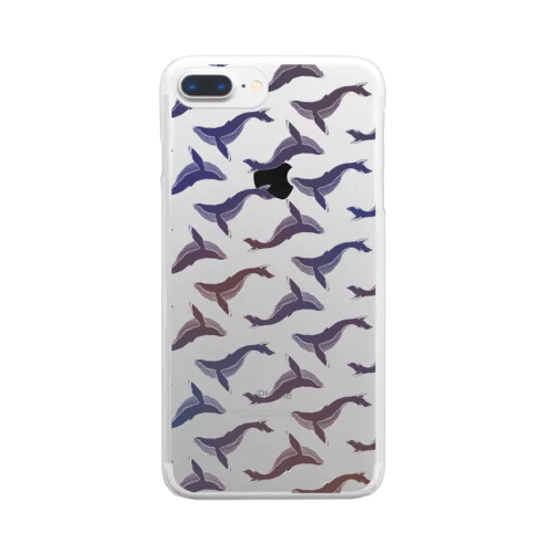 クジラ模様 Autumn Clear Smartphone Case