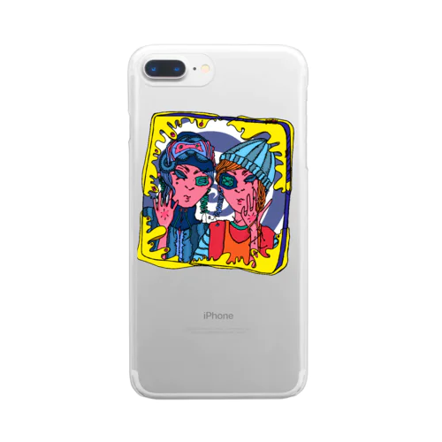 仲良い友達 Clear Smartphone Case