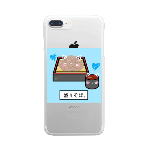 盛りそば。 Clear Smartphone Case