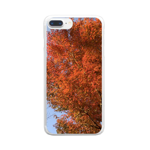 紅葉/秋のアイテム Clear Smartphone Case