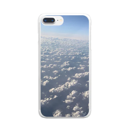 空から見た雲 Clear Smartphone Case