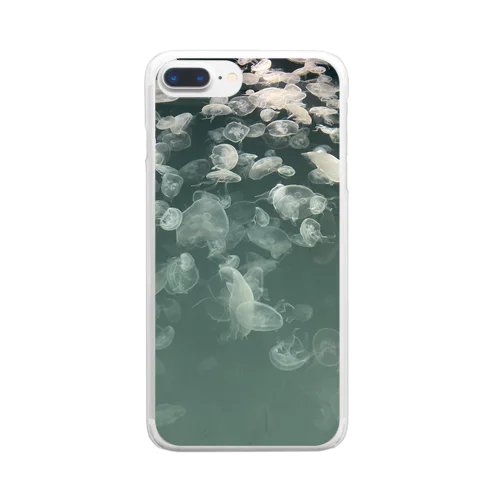 アクアリウム　水クラゲ Clear Smartphone Case