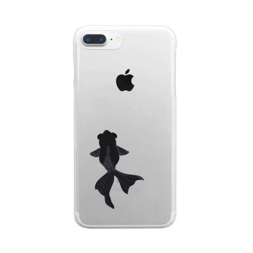 金魚 黒デメキン Clear Smartphone Case