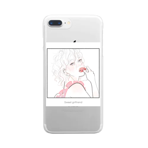 sweet girlfriend Clear Smartphone Case