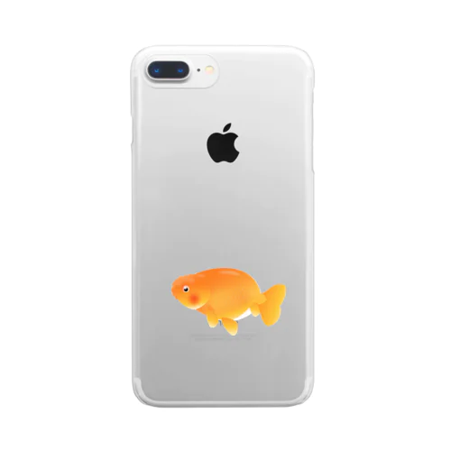 金魚 らんちゅう Clear Smartphone Case