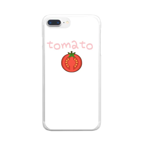 tomato🍅 クリアスマホケース