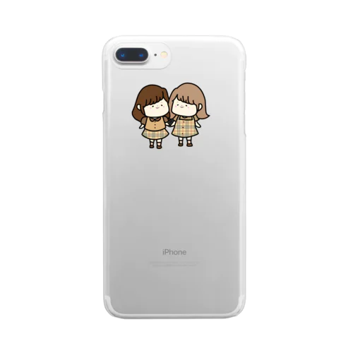 秋服ちゃん Clear Smartphone Case