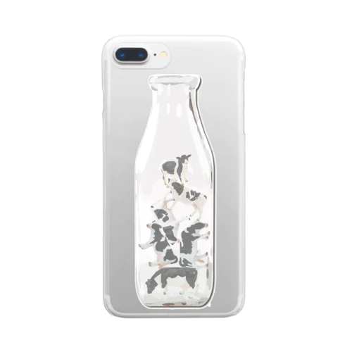 牛びん Clear Smartphone Case