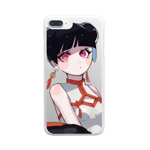 中国娘ちゃん Clear Smartphone Case