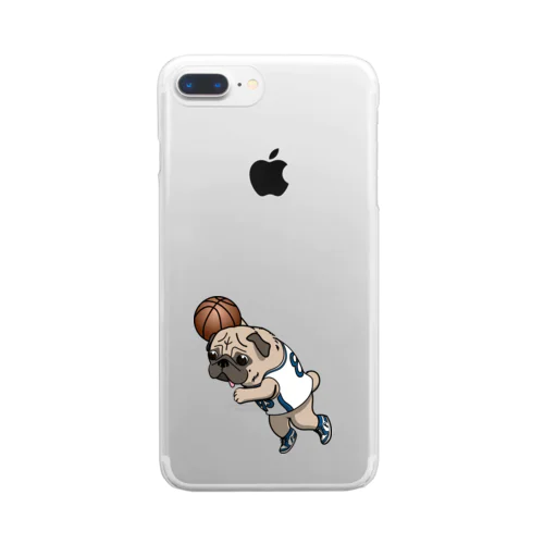 PUG-パグ-ぱぐ　おパグダンク グッズ-3 Clear Smartphone Case