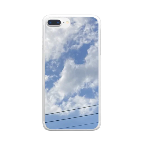 空と雲 Clear Smartphone Case