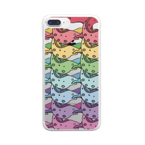 メビウスなウツボ（レインボー） Clear Smartphone Case