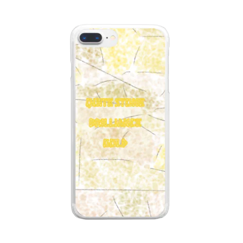 QuiteStoneBrillianceGold Clear Smartphone Case