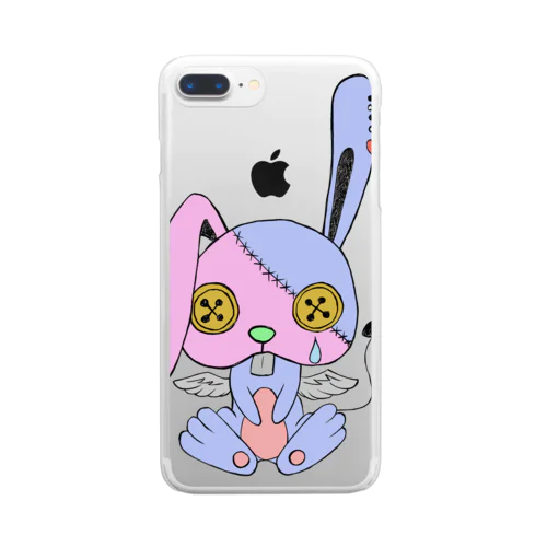 Zombie rabbit  Clear Smartphone Case