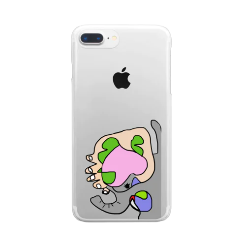 パオンくん Clear Smartphone Case