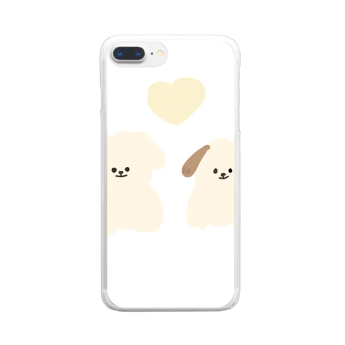 ぱんたとぺっちゃん Clear Smartphone Case