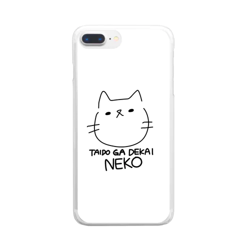 TAIDO GA DEKAI NEKO Clear Smartphone Case