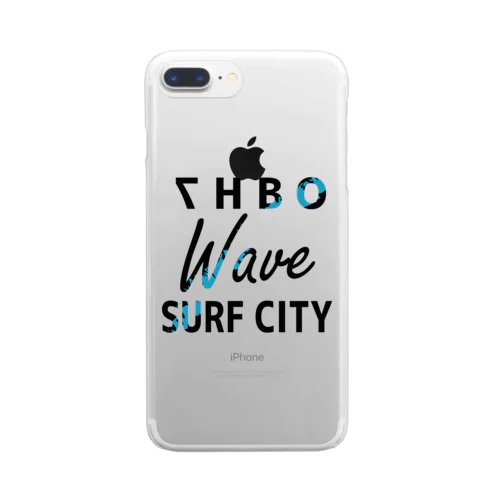 7HBO Tシャツ（バックPRINT） Clear Smartphone Case