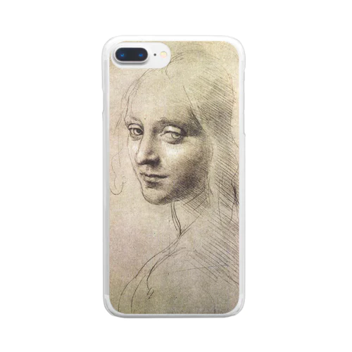 レオナルド・ダ・ヴィンチ 《少女の頭部／〈岩窟の聖母〉の天使のための習作》 Clear Smartphone Case