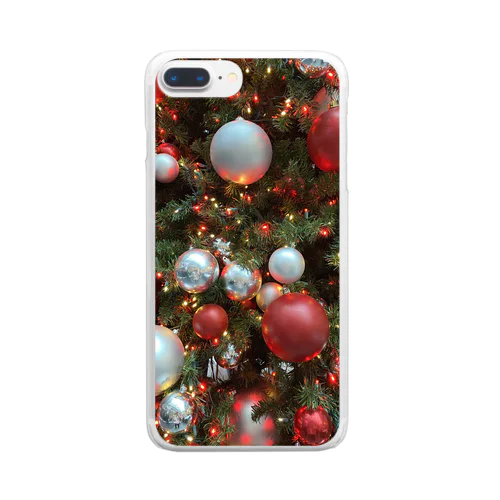 クリスマスツリー Clear Smartphone Case