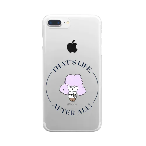 シールちゃん文字Design Clear Smartphone Case