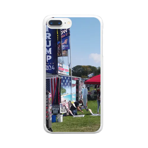 トランプラリー アイオワ州デモイン Clear Smartphone Case