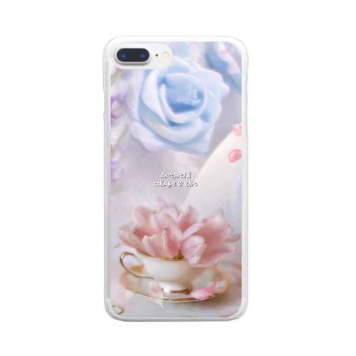 上品な花々 Clear Smartphone Case