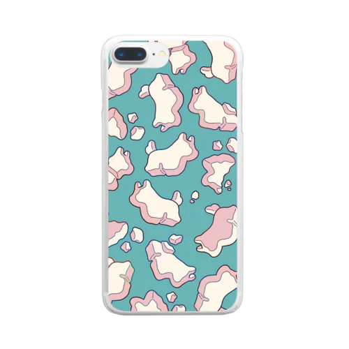 犬型クッキー Clear Smartphone Case