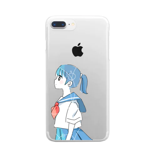 ポニテちゃん　セーラー服 Clear Smartphone Case