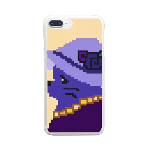 ドット絵猫夫人 Clear Smartphone Case