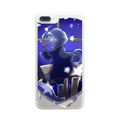 少女の夢、希望の星 Clear Smartphone Case