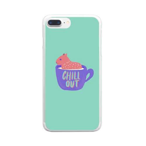 Chilloutカピバラ Clear Smartphone Case